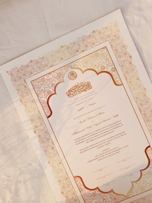 Wahaj - Nikah Certificate