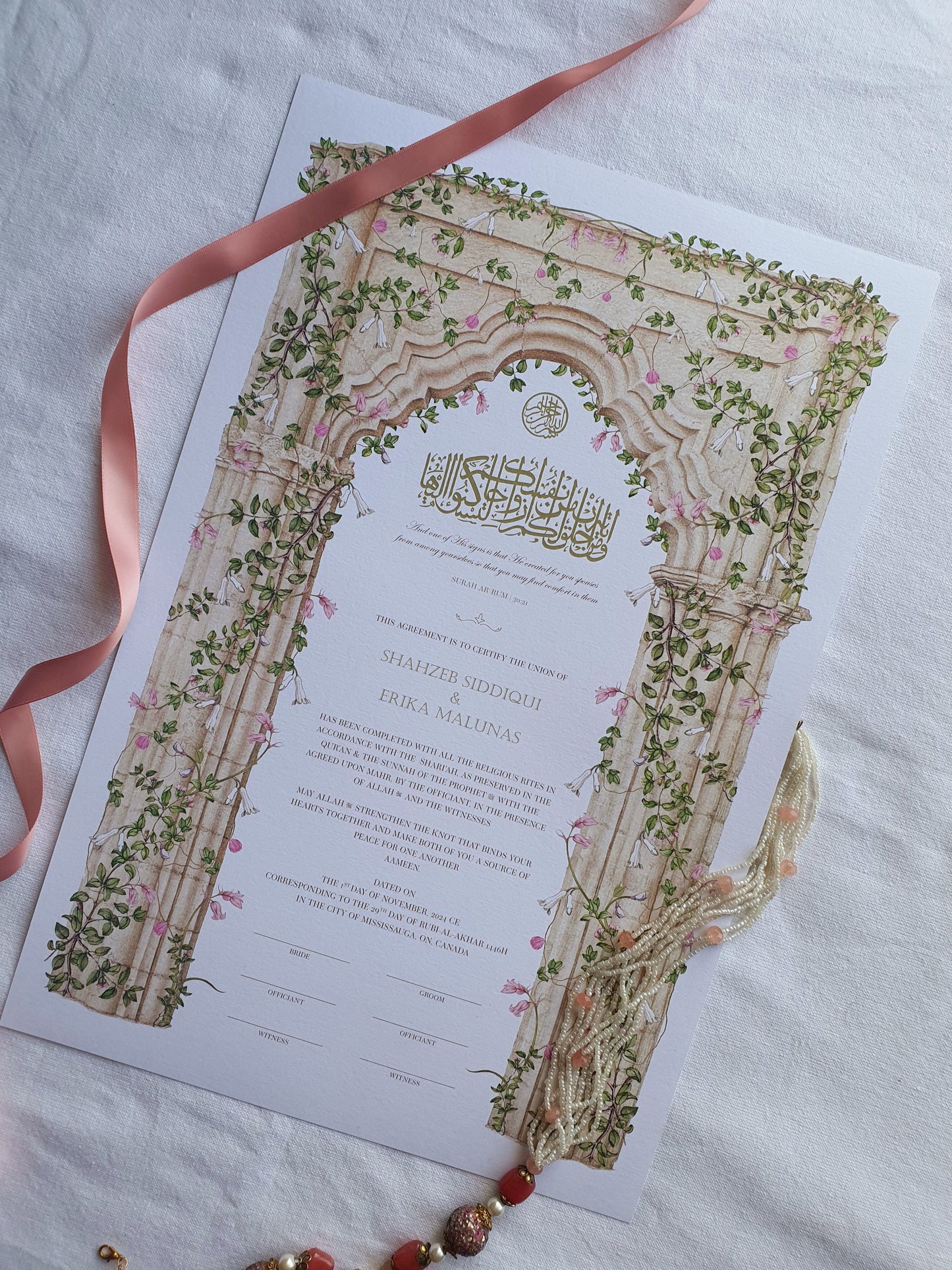 In Bloom - Nikah Certificate