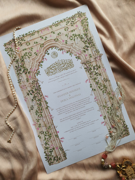 In Bloom - Nikah Certificate